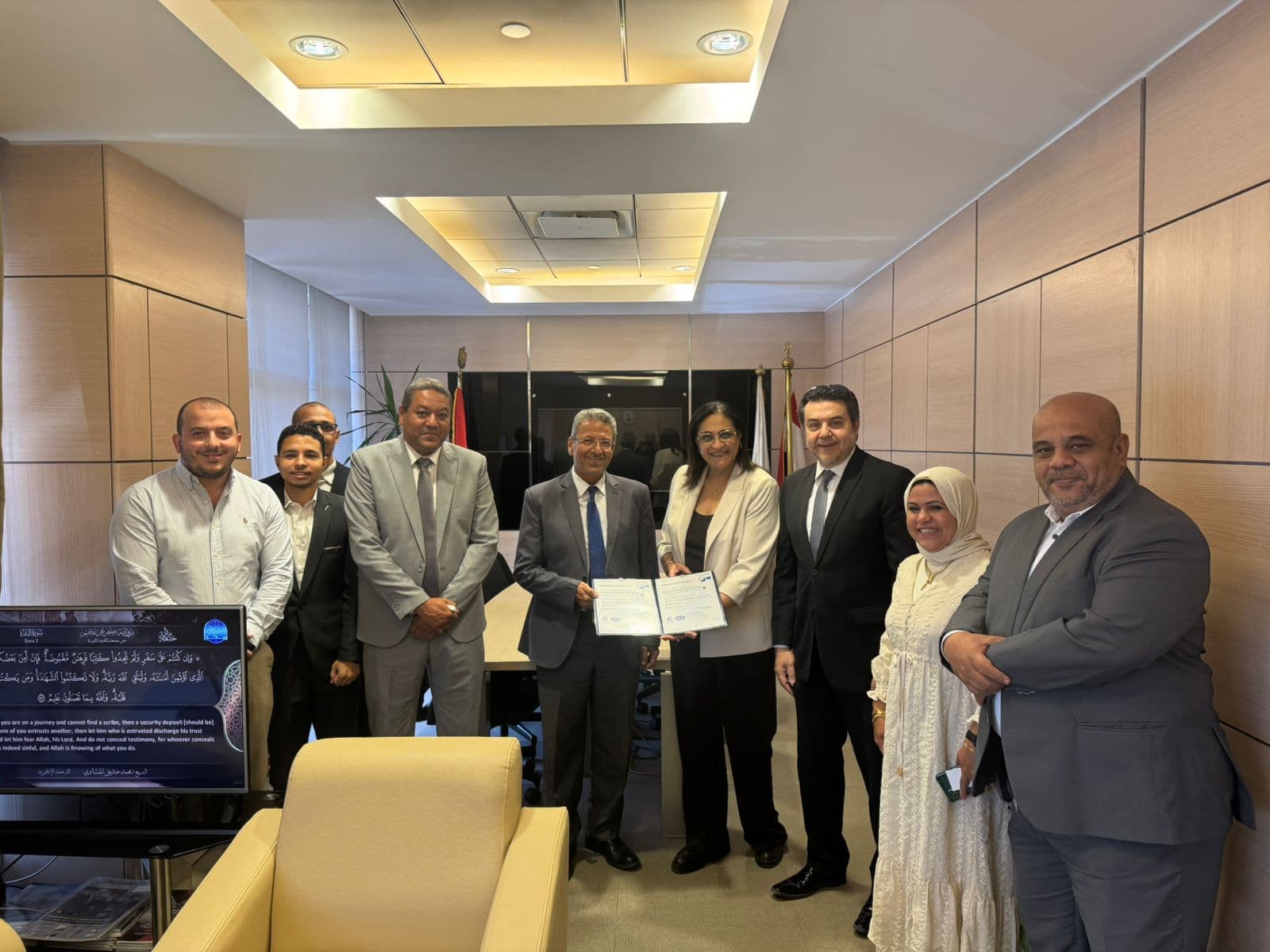 El Wastany project team marking a project milestone