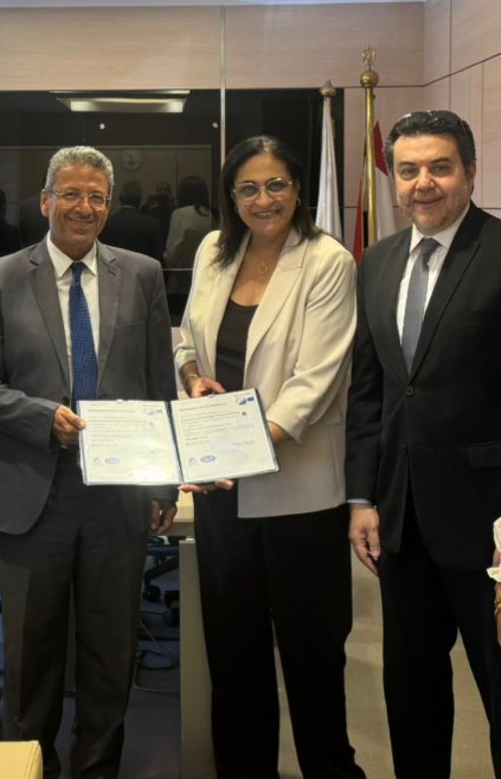 ADVICE and El Wastany representatives during the project